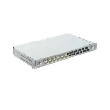 R&M 12 Port Fiber Rack Mount LIU loaded with Singlemode 6x LC-PC DX Adapters