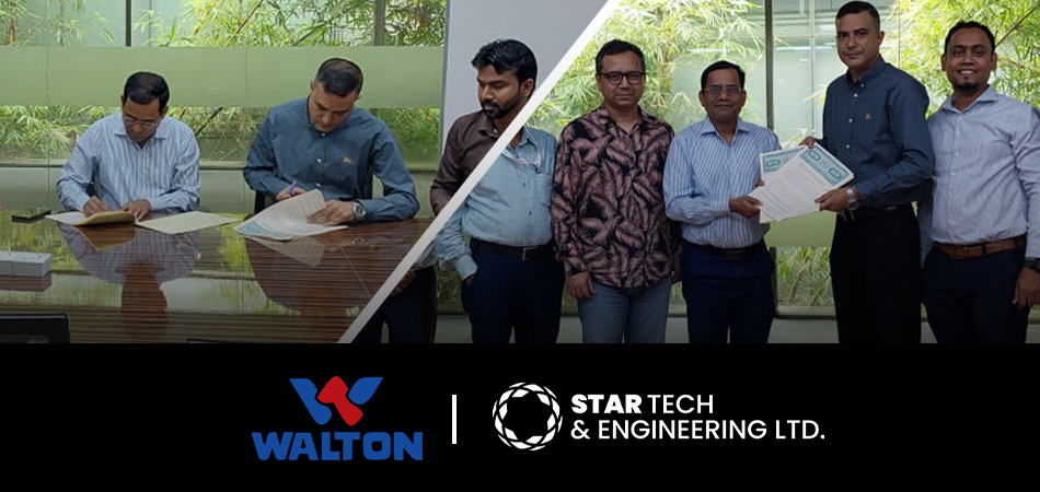 Agreement signing between Star Tech and Walton Group