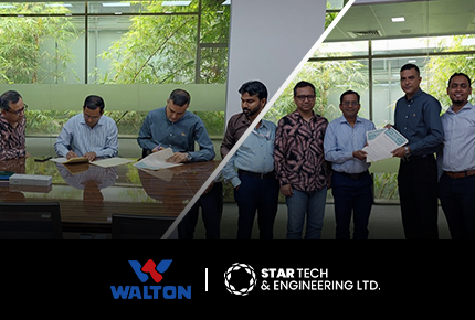 Agreement signing between Star Tech and Walton Group