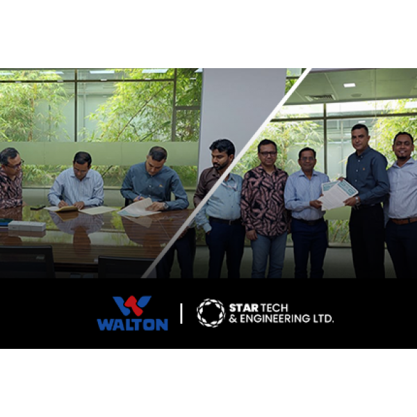 Agreement signing between Star Tech and Walton Group